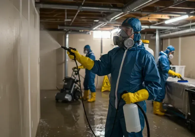 Basement Sanitization and Antimicrobial Treatment process in Pismo Beach, CA